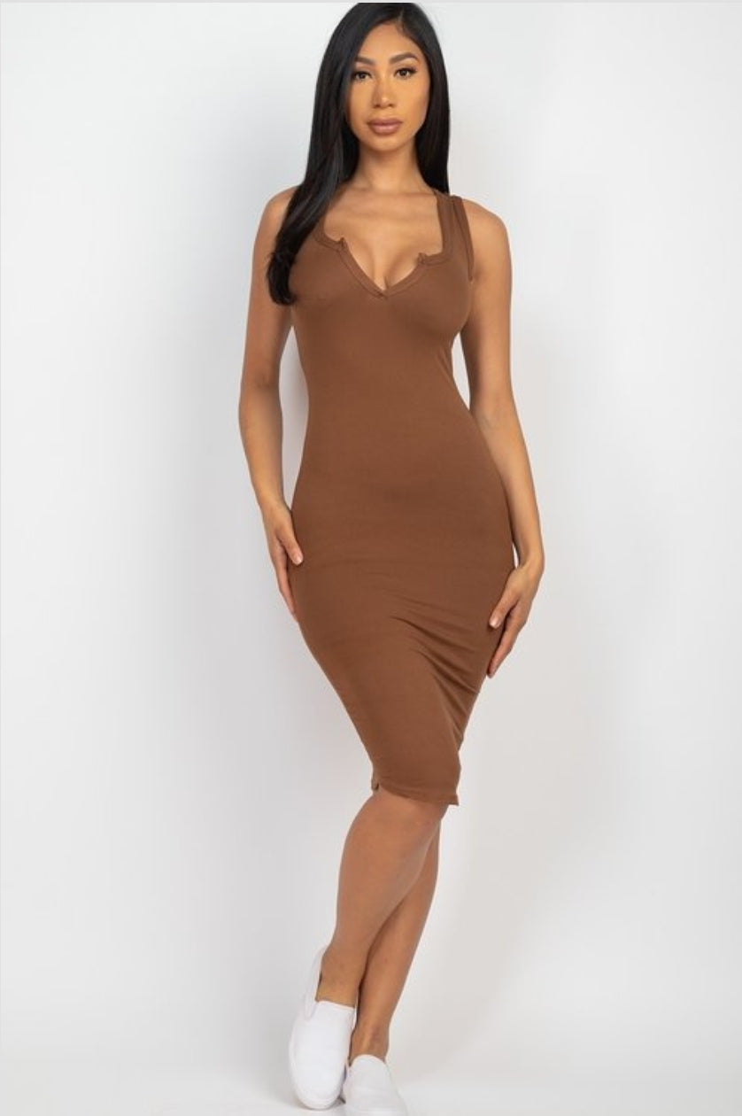 Be-Fitted Tank Midi Dress