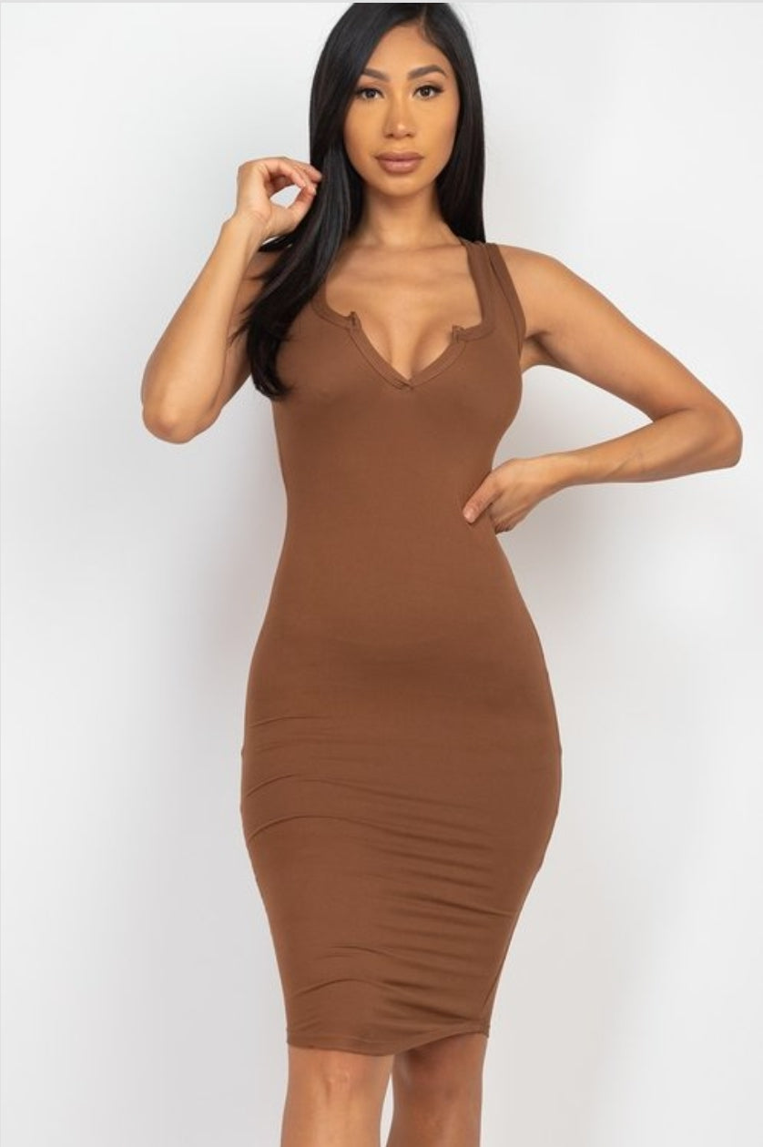 Be-Fitted Tank Midi Dress